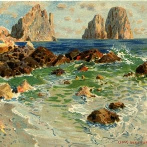 Isola di Capri in cartolina