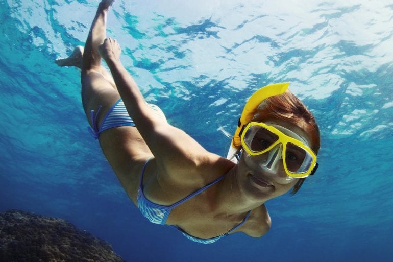 Snorkeling a Capri